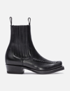 Hereu Agulla Square Toe Chelsea Boots In Black