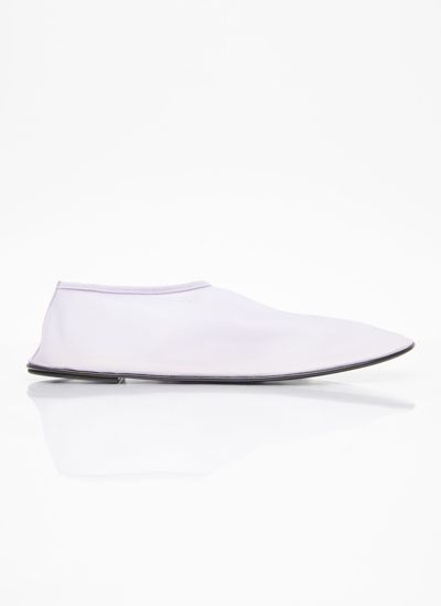 The Row Sock Mesh Flats In Lilac