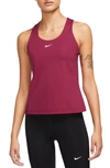 Nike Women's Swoosh Medium-support Padded Sports Bra Tank Top In Red