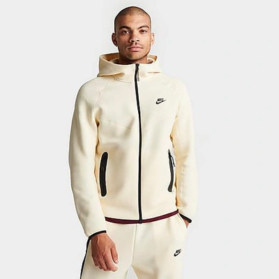Nike Men's Tech Fleece Windrunner Full-zip Hoodie In Coconut Milk/black ...