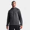 Nike Gray Tech Hoodie In Anthracite/black