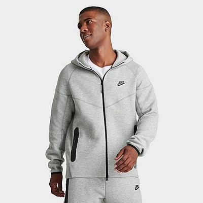 Nike Men's Tech Fleece Windrunner Full-zip Hoodie In Dark Grey Heather/black