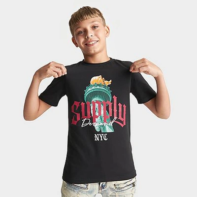 Supply And Demand Kids'  Boys' Torch T-shirt In Black