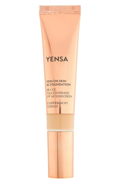 Yensa Skin On Skin Bc Foundation Bb + Cc Full Coverage Foundation Spf 40, 1 oz In Medium Warm