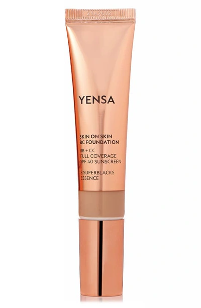 Yensa Skin On Skin Bc Foundation Bb + Cc Full Coverage Foundation Spf 40, 1 oz In Deep Warm