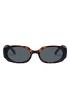Le Specs Shebang Rectangular Sunglasses In Matte Tort