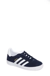 Adidas Originals Kids' Gazelle Sneaker In Collegiate Navy/ White
