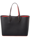 Christian Louboutin Women Cabata Large Leather Tote In Black