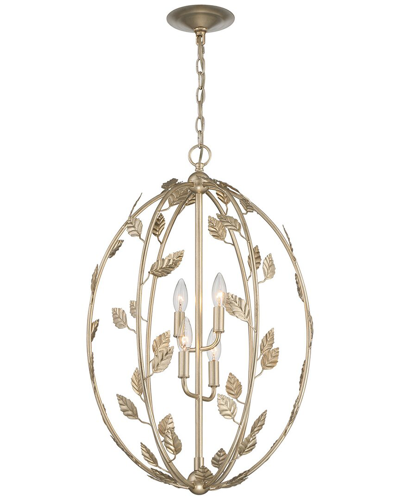 LUMANITY LUMANITY AVON 4-LIGHT STATEMENT OVAL CHANDELIER