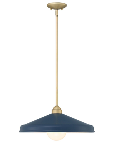 LUMANITY LUMANITY BROOKS MATTE NAVY 18IN ADJUSTABLE BARN LIGHT PENDANT