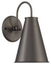 Lumanity Lincoln Tapered Metal 7in Dome Dark Bronze Wall Sconce Light In Bronze