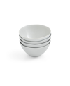 Portmeirion Sophie Conran Arbor All Purpose Bowl, Set Of 4 In Dove Gray