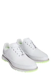 Adidas Golf Modern Classic Spikeless Golf Shoe In White/ Silver/ Lemon