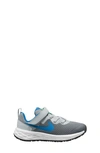 Nike Kids' Revolution Sneaker In Grey/ Blue/ Deep Blue