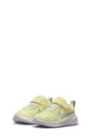 Nike Kids' Downshifter 12 Running Shoe In Citron/ Grey/ Fuchsia/ Blue