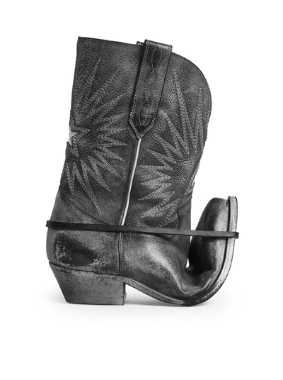 Golden Goose Wish Star Boots In Black