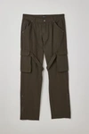 Standard Cloth Flared Cargo Pant In Chocolate