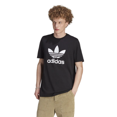 Adidas Originals Big Trefoil T-shirt In Black/white