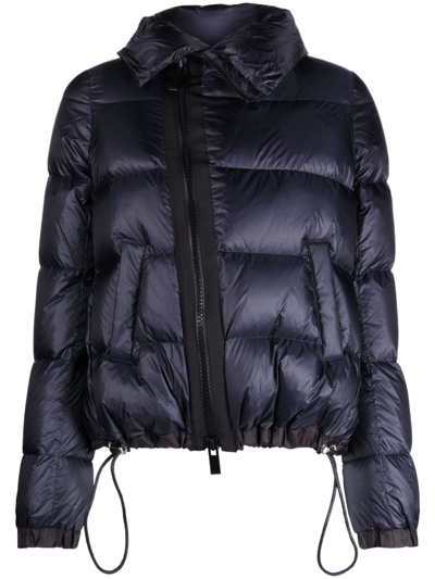 Sacai Short Puffer Jacket In Blue