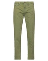 40weft Man Pants Military Green Size 30 Cotton, Elastane