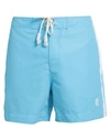 Palm Angels Man Swim Trunks Sky Blue Size L Polyester