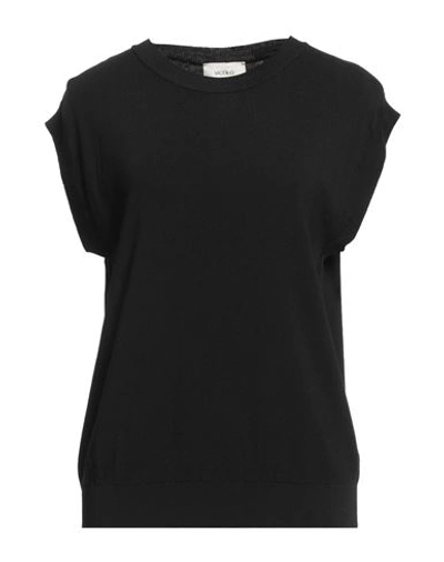 Vicolo Woman Sweater Black Size Onesize Viscose, Nylon