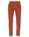 Briglia 1949 Man Pants Rust Size 32 Cotton, Elastane In Red