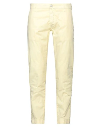 Jacob Cohёn Man Pants Yellow Size 32 Cotton, Elastane