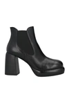 Poesie Veneziane Woman Ankle Boots Black Size 10 Soft Leather In Black