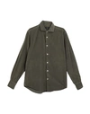 Deperlu Man Shirt Military Green Size Xxl Cotton