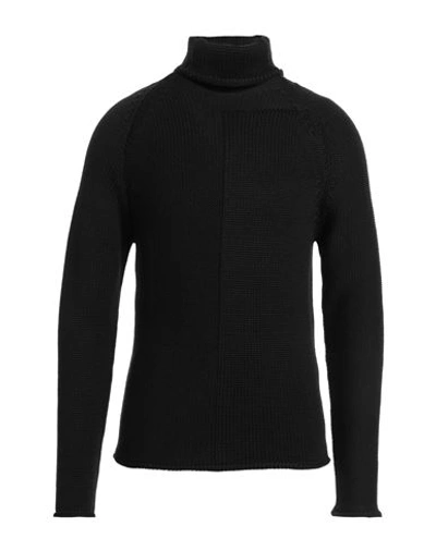Brian Dales Man Turtleneck Black Size M Wool, Acrylic In Black