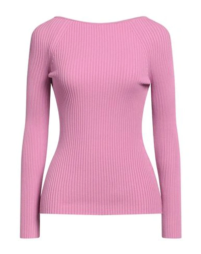 Giuseppe Di Morabito Woman Sweater Mauve Size 6 Viscose, Polyester In Purple