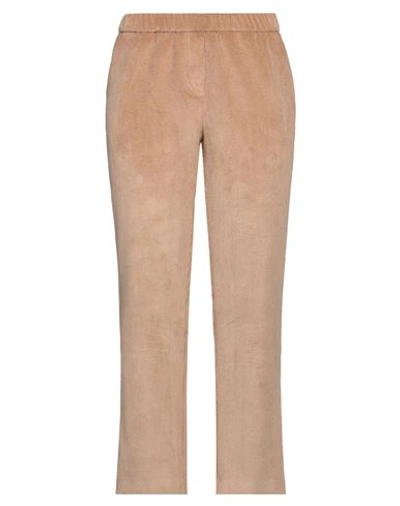 Blanca Luz Woman Pants Camel Size 10 Polyester, Nylon, Elastane In Beige
