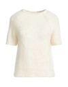 Jucca Woman Sweater Ivory Size L Polyamide, Alpaca Wool, Mohair Wool In White