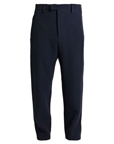 Emporio Armani Man Pants Midnight Blue Size 40 Virgin Wool, Elastane