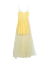 FELEPPA FELEPPA WOMAN MAXI DRESS YELLOW SIZE 10 POLYESTER, POLYAMIDE