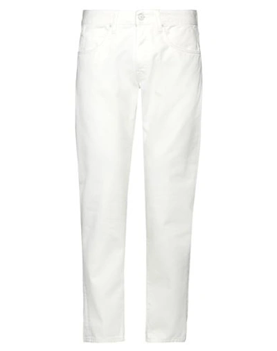 People (+)  Man Jeans Ivory Size 30 Cotton In White