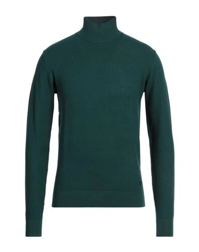 Yes Zee By Essenza Man Turtleneck Emerald Green Size 3xl Viscose, Nylon In Green