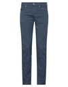 Siviglia Man Pants Navy Blue Size 33 Cotton, Elastane