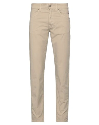 Siviglia Man Pants Beige Size 30 Cotton, Elastane In Beige