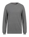 Yes Zee By Essenza Man Sweater Lead Size Xxl Viscose, Nylon In Grey