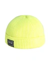 Versace Jeans Couture Man Hat Acid Green Size Onesize Acrylic, Wool
