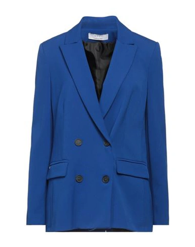 Kaos Woman Blazer Blue Size 6 Polyester, Viscose, Elastane In Blue