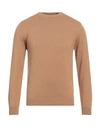 Bellwood Man Sweater Camel Size 44 Cashmere, Silk In Beige