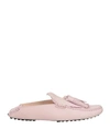 TOD'S TOD'S WOMAN MULES & CLOGS LIGHT PINK SIZE 4 SOFT LEATHER