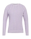 Lucques Man Sweater Light Purple Size 38 Wool, Viscose, Polyamide, Cashmere