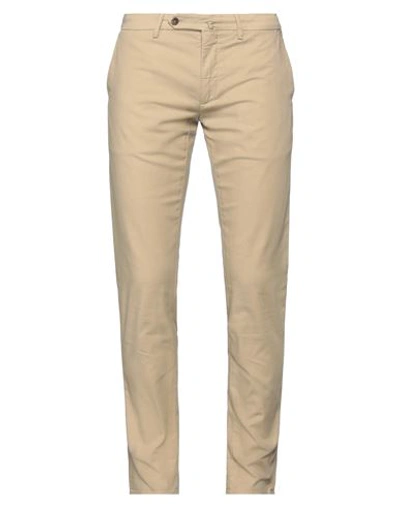 Siviglia Man Pants Camel Size 32 Cotton, Elastane In Beige