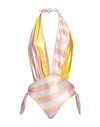 Elisabetta Franchi Woman One-piece Swimsuit Pink Size 4 Polyester, Elastane