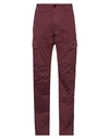 C.p. Company C. P. Company Man Pants Garnet Size 28 Cotton, Elastane In Red