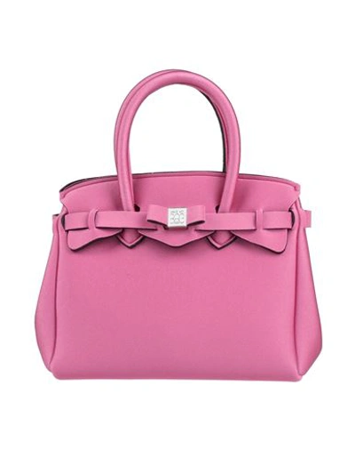 Save My Bag Woman Handbag Pastel Pink Size - Peek (polyether - Ether - Ketone), Polyamide, Elastane